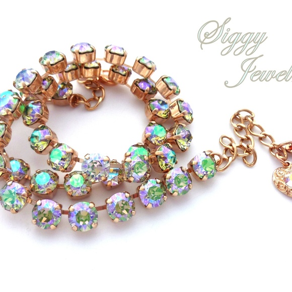 Swarovski® Crystal Necklace, 8mm Paradise Shine - Picture 7 of 9